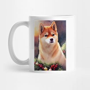 Watercolor shiba inu Mug